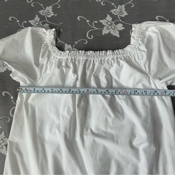 Aritzia Wilfred Off The Shoulder Lunette Dress in White Sz  Med - Picture 10 of 10